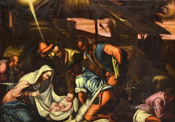 150の主題の芸術作品 Painting - アドラツィオーネ デイ パストリ ヤコポ バッサーノ ダル ポンテ クリスチャン カトリック